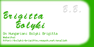 brigitta bolyki business card